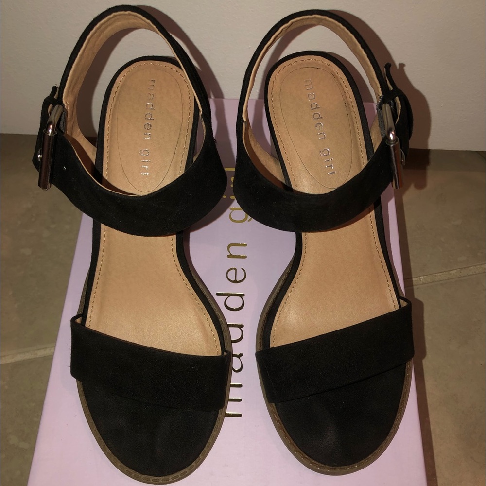 Madden Girl Castro Suede Block Heel